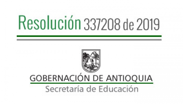 Resolución 337208 de 2019 - Por el cual se concede un Comisión de Servicios Remunerada a unos Docentes, Directivos Docentes, Rectores y Directores de Núcleo pagados con recursos del S.G.P.