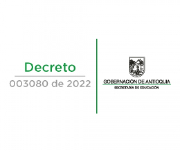 Decreto 003080 de 2022