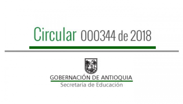 Circular 000344 de 2018 - Reconocimiento de Dotación a Docentes, vigencia 2018