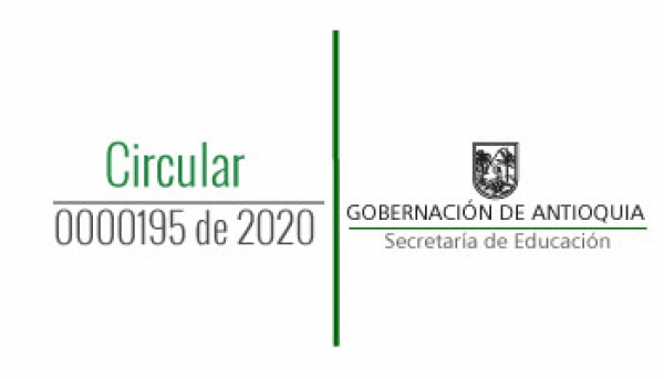 Circular No 2020090000195 del 13 de abril de 2020