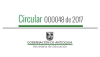 Circular 000048 de 2017 - Costos trámites de la Secretaría de Educación de Antioquia