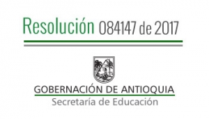 Resolución 084147 de 2017 - Por la cual se concede permiso sindical remunerado a unos servidores administrativos adscritos a los establecimientos educativos de los municipios no certificados de Antioquia