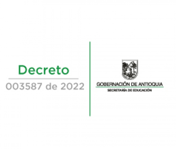 Decreto 003587 de 2022