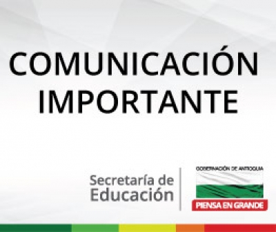 Comunicado de la Secretaría de Educación